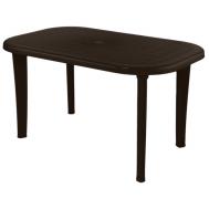 Стол  Элластик овальный шоколадный 136х82х74 см Элластик-Пласт