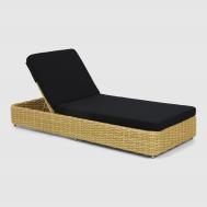 Шезлонг  Bubble светло-бежевый с чёрным 85х210х30 см Rattan grand