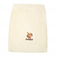 Накидка парео  Sauna женская бежевая 70х140 см Asil