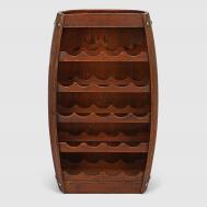 Подставка  для 22 бутылок и 7 бокалов, бочка MAGIC HOME