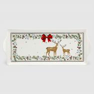 Блюдо  ny deer прямоугольное 34х14 см White Rabbit