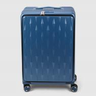 Чемодан  из поликарбоната, размер 20, синий 36х25х57 см Smarter Luggage