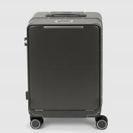 Чемодан  из поликарбоната, размер 20, тёмно-серый 36,5х22,5х54,5 см Smarter Luggage