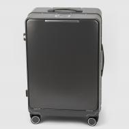 Чемодан  из поликарбоната, размер 24, тёмно-серый 43х26х64 см Smarter Luggage