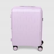 Чемодан  из полипропилена, размер 20, сиреневый 37х23,5х55 см Smarter Luggage