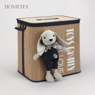 Бамбуковая корзина  украшенная игрушкой 44х34х45 см Hometex