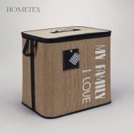 Бамбуковая корзина  с крышкой 44х34х45 см Hometex