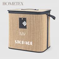 Бамбуковая корзина для белья  с крышкой 40х30х40 см Hometex