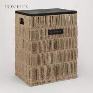 Корзина  с деревянной крышкой 36х26х49,5 см Hometex
