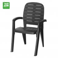 Кресло  Прованс антрацитовое 58х60х91,5 см Элластик-Пласт