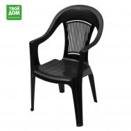 Кресло  Элластик антрацитовое 57х57х90 см Элластик-Пласт