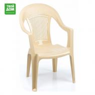 Кресло  Элластик бежевое 57х57х90 см Элластик-Пласт