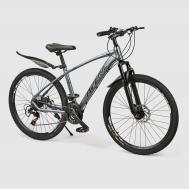 Велосипед городской/горный  26 дюймов 21 скорость алюминий серый Kamarte