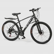 Велосипед городской/горный  26 дюймов 21 скорость алюминий черно-голубой Kamarte