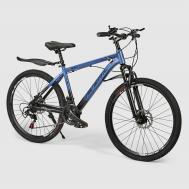 Велосипед городской/горный  26 дюймов 21 скорость алюминий голубой Kamarte
