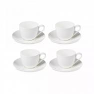 Набор чашек кофейных с блюдцами  Плиссе 90 мл, 4 шт Decor de table
