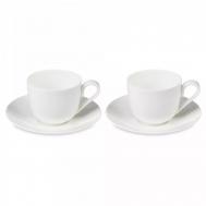 Набор чашек чайных с блюдцами  Плиссе 230 мл, 2 шт Decor de table