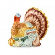 Банка с крышкой 3D  Родная природа Индюшка 23,85х23,85х25,64 см Decor de table