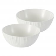 Набор салатников  Elegia 14 см 2шт 300 мл белый Gipfel