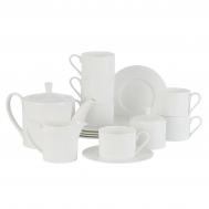 Сервиз чайный  Diana 6 персон 15 предметов белый Gipfel