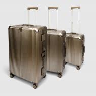 Набор чемоданов  3 размеров: 20, 24,28, шампань Smarter Luggage
