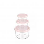 Набор контейнеров  круглых 3 шт Akay