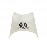 Шапка банная  с вышивкой "Панда", фетр белый Главбаня