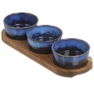 Менажницы  Breeze с подставкой, синий, 3 шт Apollo