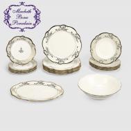 Набор столовый  Bouquet 20 предметов, 6 персон Macbeth bone porcelain