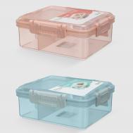 Контейнер пластиковый для хранения цветной 20х16,5х7,4 см Xidewang