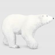 Декоративная фигура  медведь белый 109х46х64 см James arts