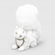 Декоративная фигура  белка белая 22х12х24 см James arts