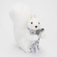 Декоративная фигура  белка белая 20х11х25 см James arts