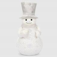 Декоративная фигура  снеговик в шляпе 33х33х64 см James arts