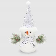 Декоративная фигура  снеговик с ёлочками 20х14х25 см James arts