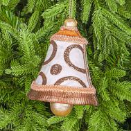 Декор на ёлку  колокольчик 13х13х17 см James arts