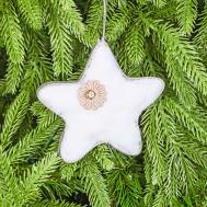 Декор на ёлку  звезда 11х4,5х11 см James arts