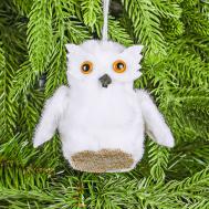 Декор на ёлку  сова 7,5х6х8 см James arts