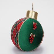 Украшение настольное  шар зелёный 23х21х29 см James arts