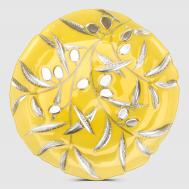 Тарелка  olive д28cm желтый с узором ArdaCam