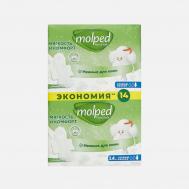 Прокладки  Pure&Soft с крылышками, ночные, 14 шт Molped