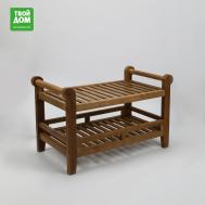 Табурет  с подлокотниками и полкой 77х42х51 см Rohman Java