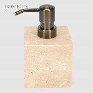 Диспенсер  полирезин пористый бежевый 8х8х13,5 см Hometex