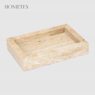 Мыльница  из полирезина пористая бежевая 12х8х2 см Hometex