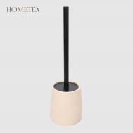 Держатель с ёршиком  Конус, бежевый Hometex