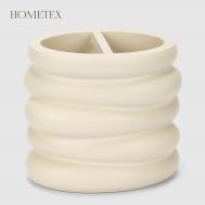 Держатель для зубной щётки  Круги белый Hometex