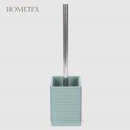 Держатель с ёршиком  Полосы, мята Hometex
