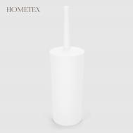 Держатель с ёршиком  полипропилен, белый Hometex