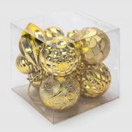 Набор украшений для ёлки  золотистый 12х10х12 см Yiwu E-commerce
