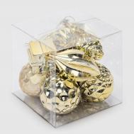 Набор украшений на ёлку  золотистый 12х10х12 см Yiwu E-commerce